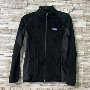 Patagonia Jacket Women’s Size Small Black Polartec Fleece R2 Full Zip Pockets